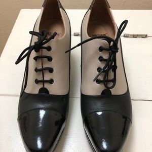 John Fluevog Wonders K2 Two-Tone (Black & Cream)